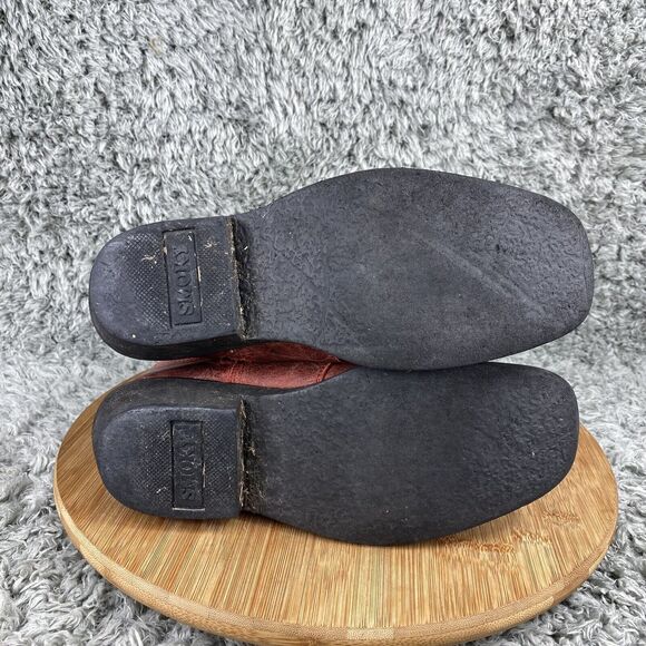 Smoky Mountain Leather Cowboy Boots Youth 2.5 D Square Toe 3477C - Picture 7 of 8